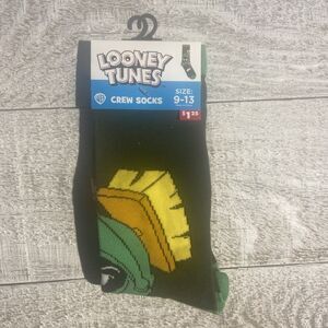 Marvin the Martian One Pair Crew Socks for Men Shoe Sizes 9 - 13 #D088